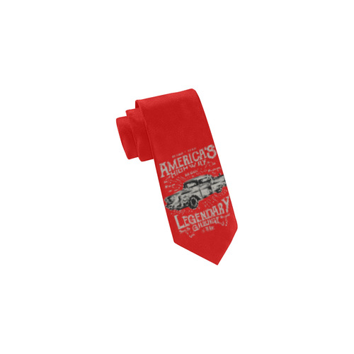 America's  Highway Red Classic Necktie (Two Sides)