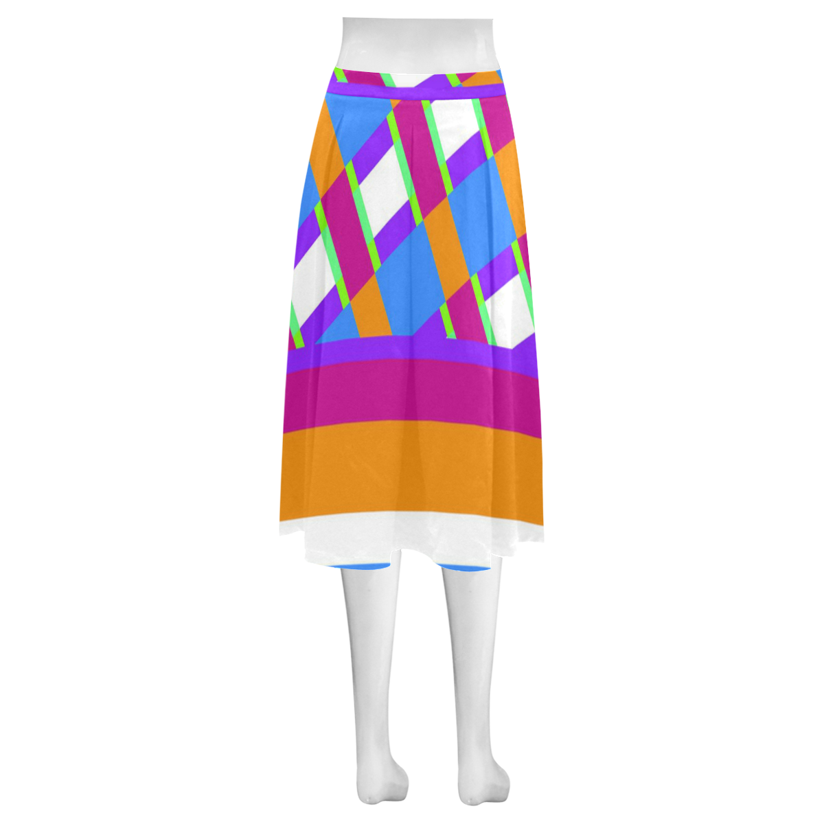 1278 Mnemosyne Women's Crepe Skirt (Model D16)