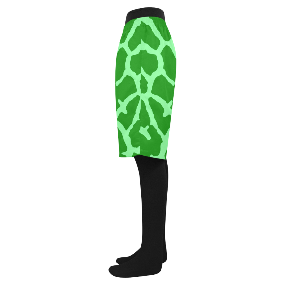 Green Giraffe Print Men's Swim Trunk (Model L21)