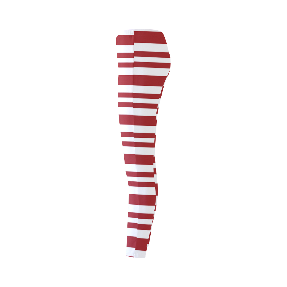 candy-cane-stripe Cassandra Women's Leggings (Model L01)