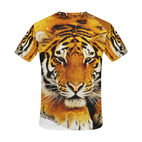 Siberian Tiger All Over Print T-Shirt for Men (USA Size) (Model T40)