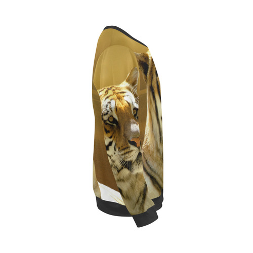 Golden Tiger All Over Print Crewneck Sweatshirt for Men (Model H18)