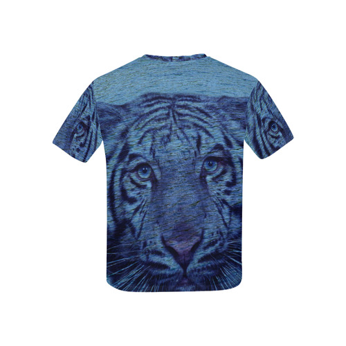 Tiger and Water Kids' All Over Print T-shirt (USA Size) (Model T40)