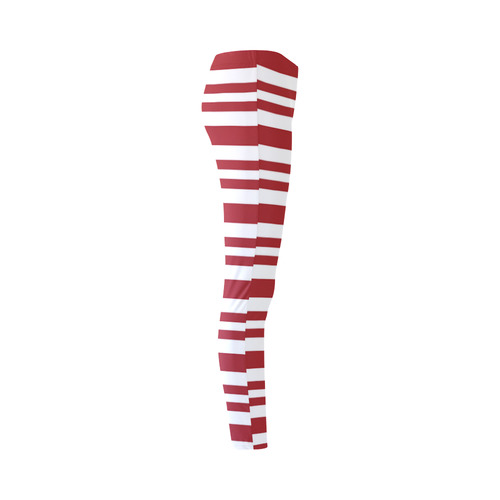 candy-cane-stripe Cassandra Women's Leggings (Model L01)