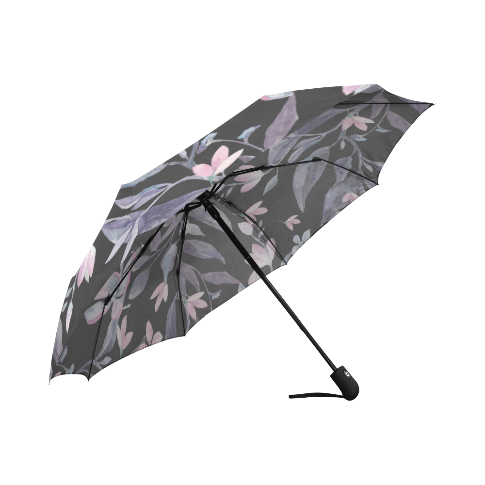 Dark Botanicals Auto-Foldable Umbrella (Model U04)