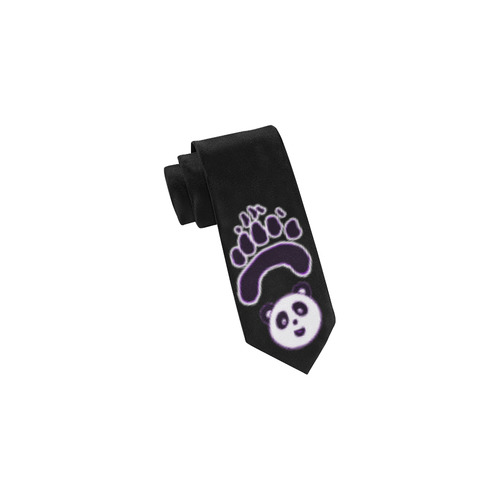 panda paw face Classic Necktie (Two Sides)