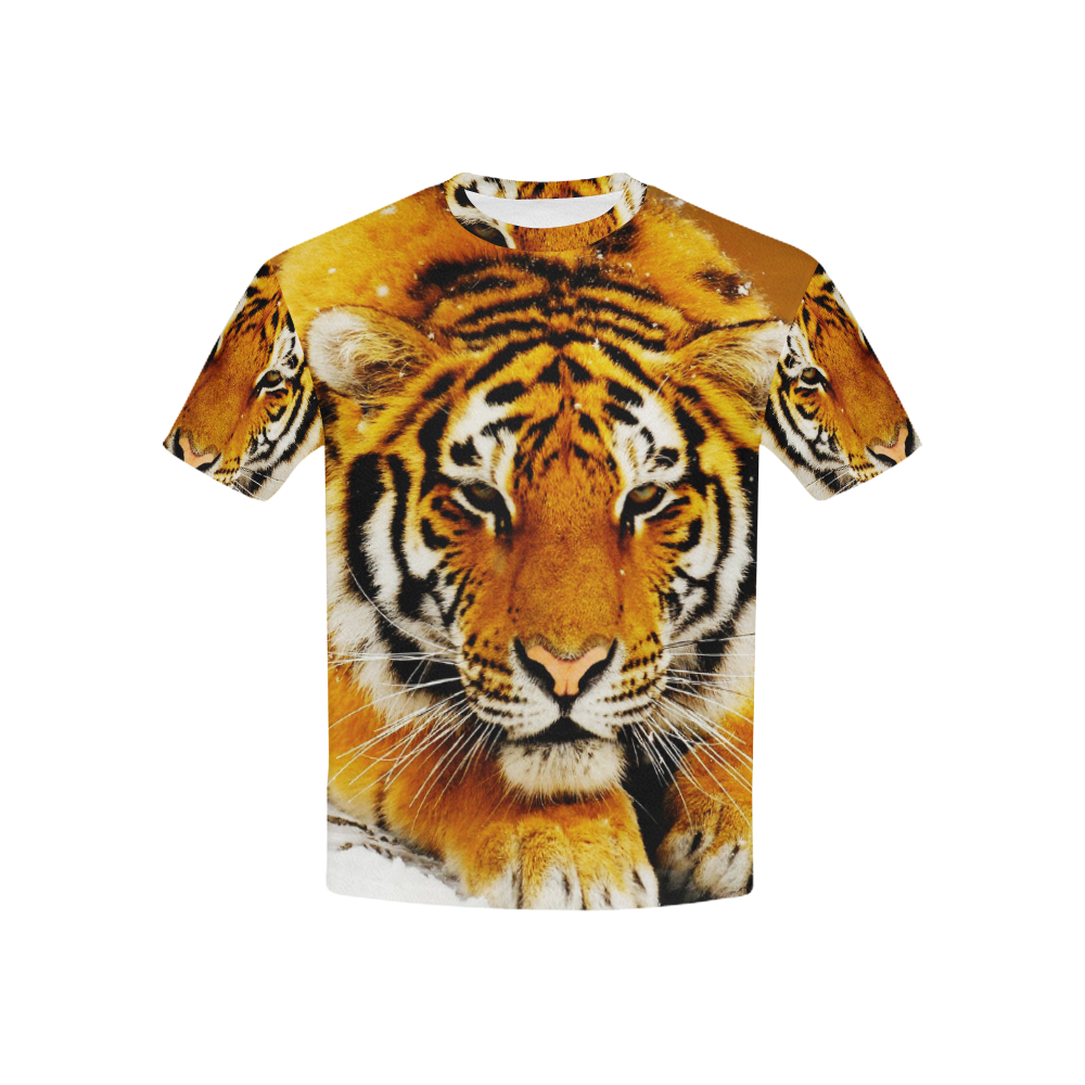 Siberian Tiger Kids' All Over Print T-shirt (USA Size) (Model T40)