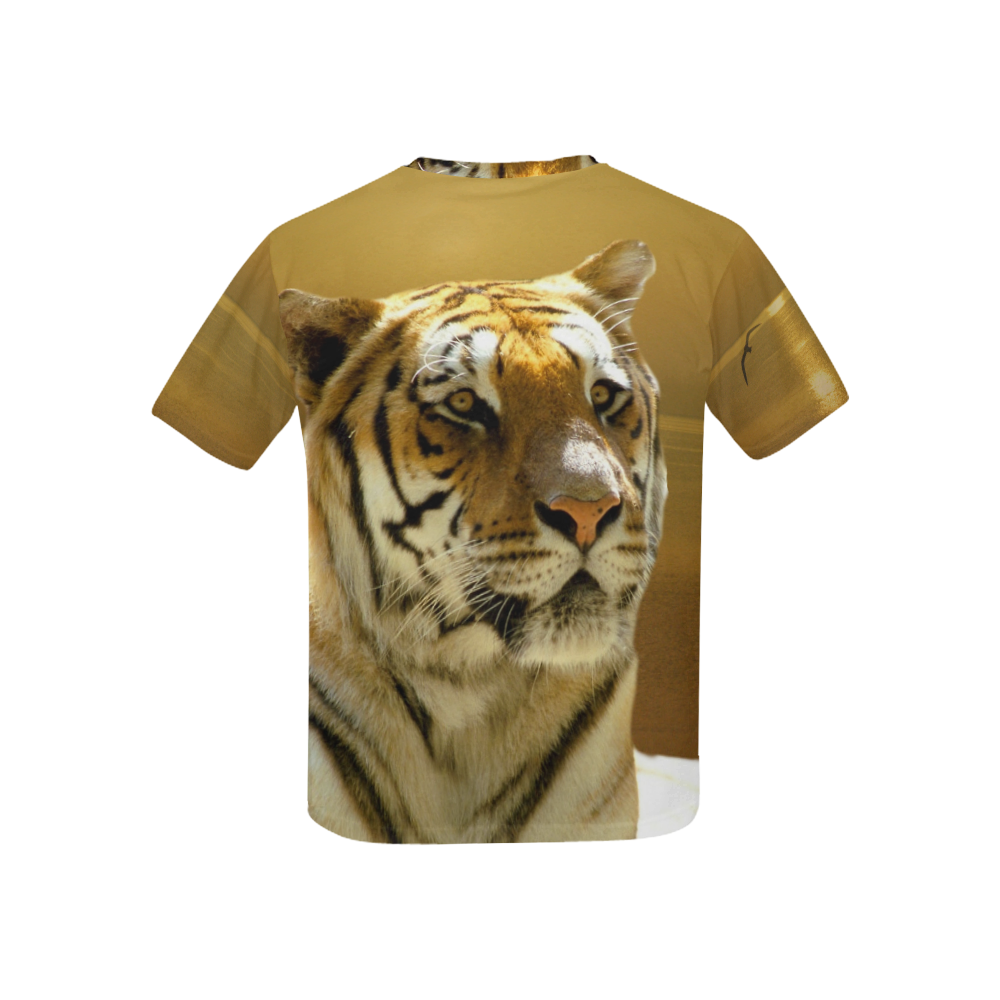 Golden Tiger Kids' All Over Print T-shirt (USA Size) (Model T40)