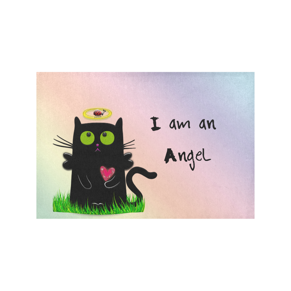 angelic cat and ladybug Placemat 12’’ x 18’’ (Set of 4)