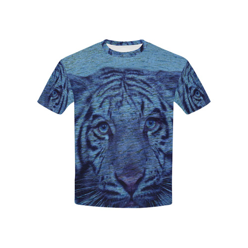 Tiger and Water Kids' All Over Print T-shirt (USA Size) (Model T40)
