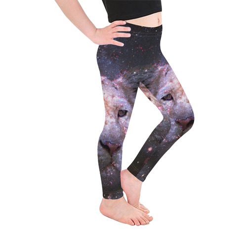 Tiger and Galaxy Kid's Ankle Length Leggings (Model L06)