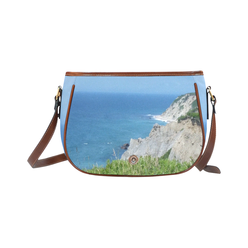 Block Island Bluffs - Block Island, Rhode Island Saddle Bag/Small (Model 1649) Full Customization