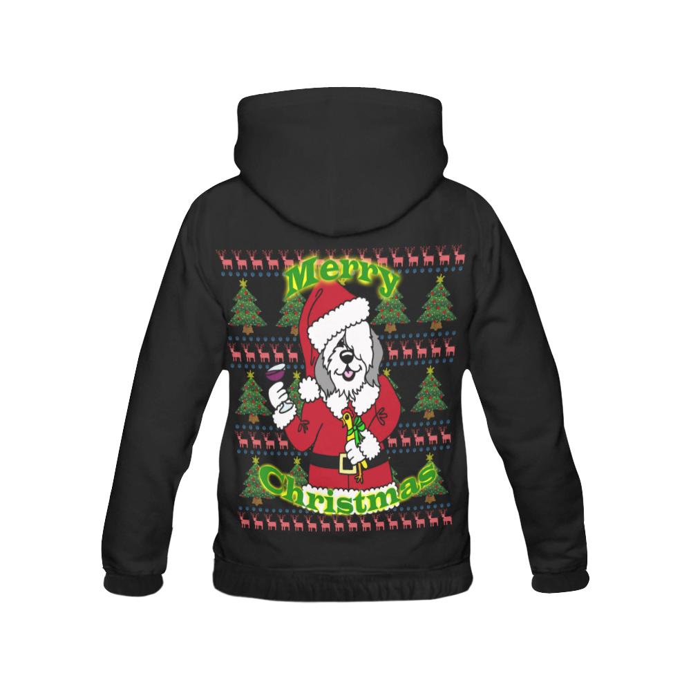 Merry Christmas All Over Print Hoodie for Women (USA Size) (Model H13)