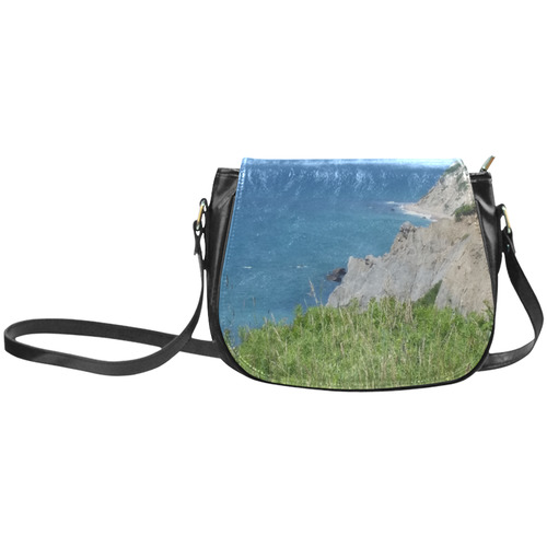 Block Island Bluffs - Block Island, Rhode Island Classic Saddle Bag/Small (Model 1648)