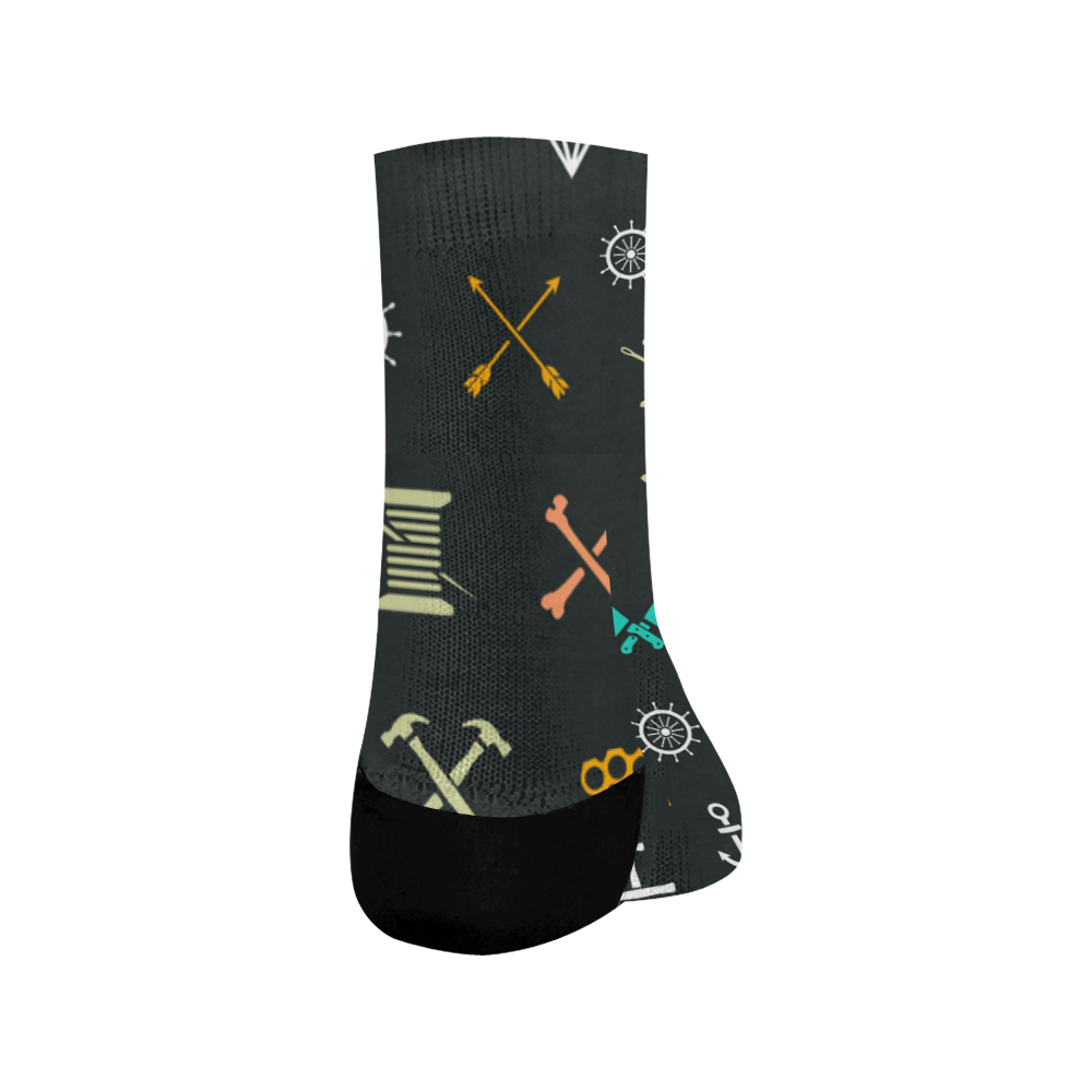 Hipster Icons Crew Socks