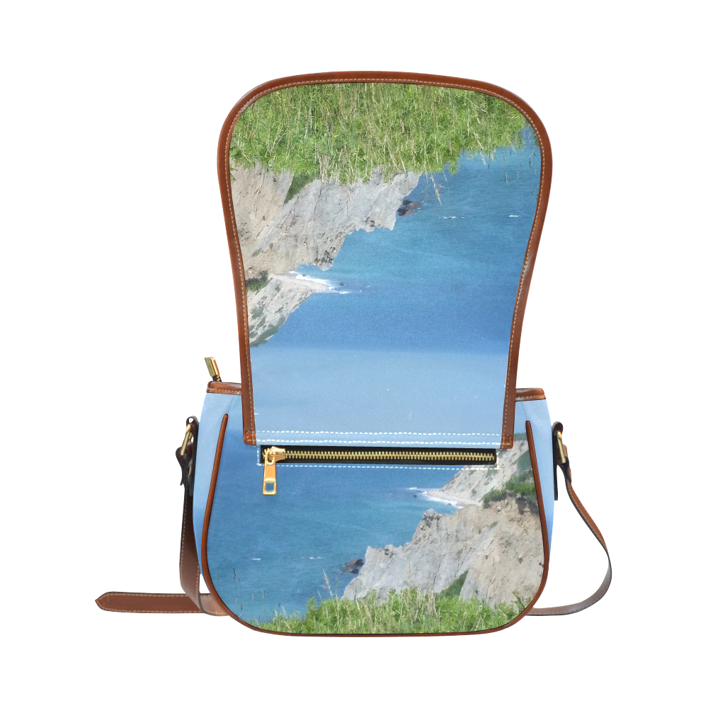 Block Island Bluffs - Block Island, Rhode Island Saddle Bag/Small (Model 1649) Full Customization