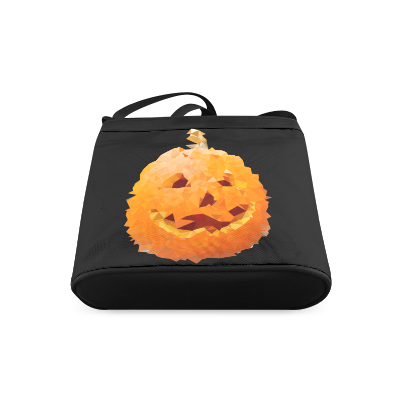 Halloween Pumpkin Low Poly Geometric Crossbody Bags (Model 1613)