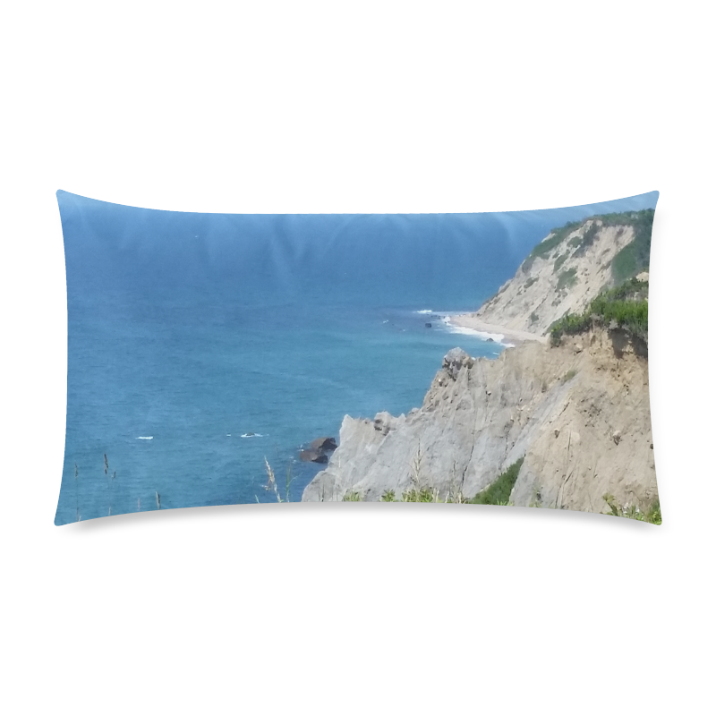 Block Island Bluffs - Block Island, Rhode Island Rectangle Pillow Case 20"x36"(Twin Sides)