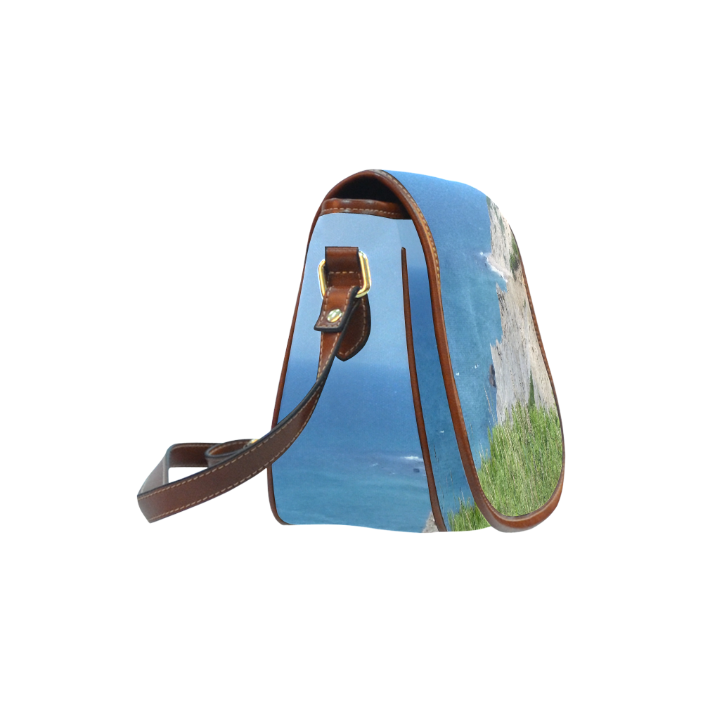 Block Island Bluffs - Block Island, Rhode Island Saddle Bag/Small (Model 1649) Full Customization