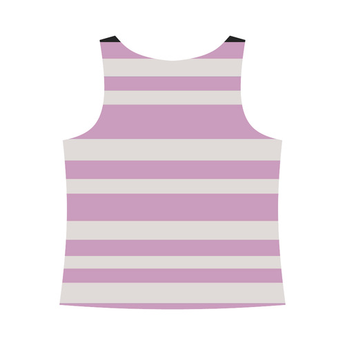 Tropical Violet Paisley Stripe Lace Tank All Over Print Tank Top for Women (Model T43)