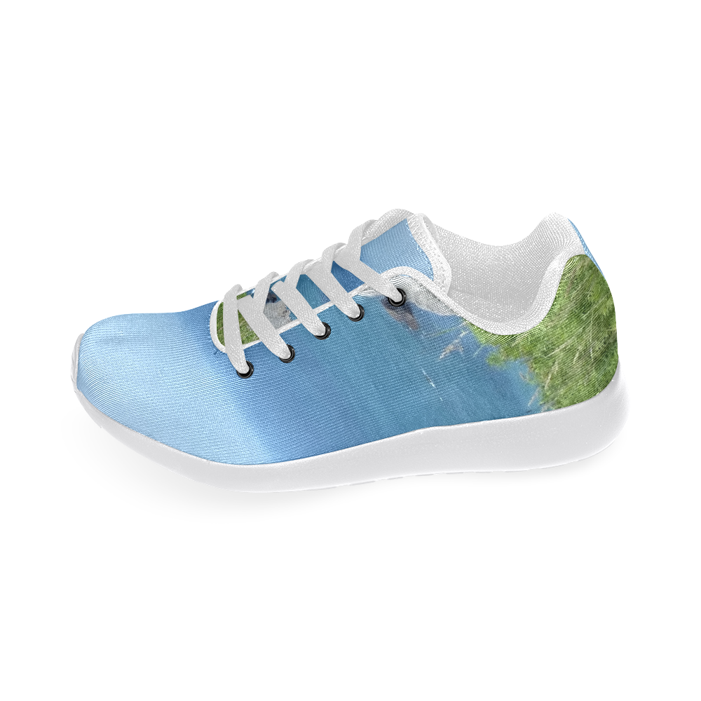 Block Island Bluffs - Block Island, Rhode Island Women's Running Shoes/Large Size (Model 020)