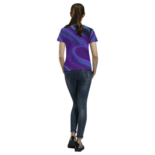Aurora All Over Print T-Shirt for Women (USA Size) (Model T40)