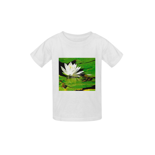 Frog and the Water Lily kids shirt Kid's  Classic T-shirt (Model T22)