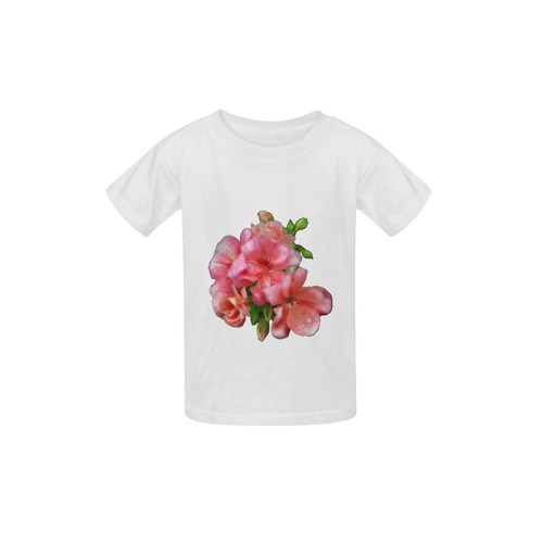 pink flowers Kid's  Classic T-shirt (Model T22)