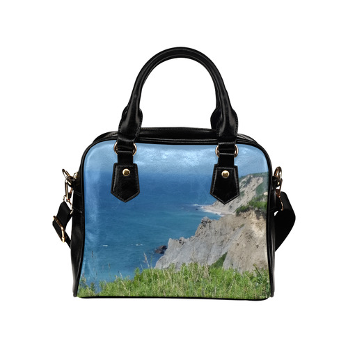 Block Island Bluffs - Block Island, Rhode Island Shoulder Handbag (Model 1634)