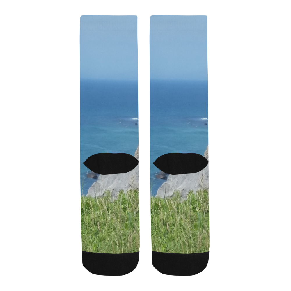 Block Island Bluffs - Block Island, Rhode Island Trouser Socks