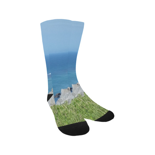 Block Island Bluffs - Block Island, Rhode Island Trouser Socks