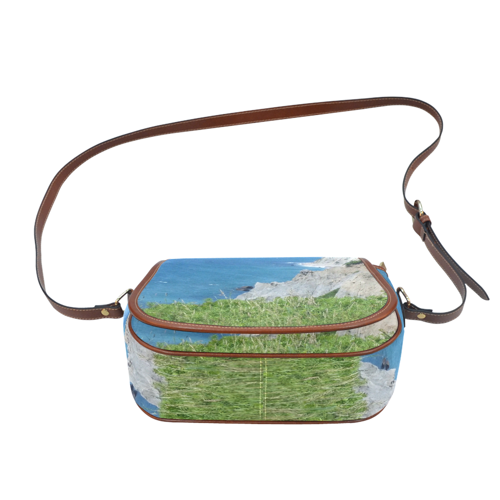 Block Island Bluffs - Block Island, Rhode Island Saddle Bag/Small (Model 1649) Full Customization