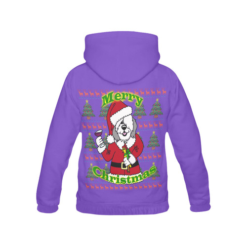 Merry Christmas - purple All Over Print Hoodie for Women (USA Size) (Model H13)