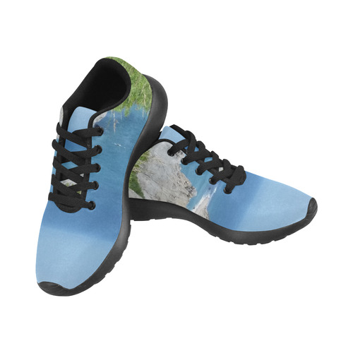 Block Island Bluffs - Block Island, Rhode Island Men's Running Shoes/Large Size (Model 020)