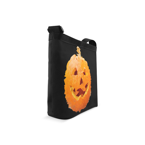 Halloween Pumpkin Low Poly Geometric Crossbody Bags (Model 1613)