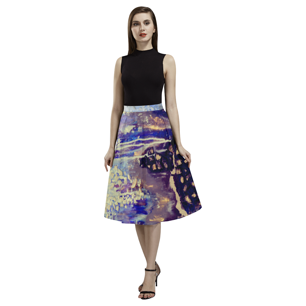 oceanic shores Aoede Crepe Skirt (Model D16)