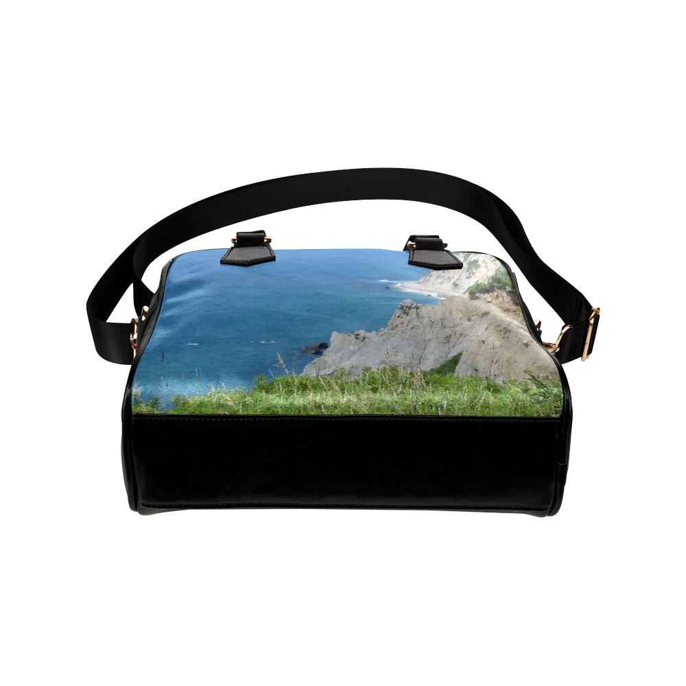 Block Island Bluffs - Block Island, Rhode Island Shoulder Handbag (Model 1634)