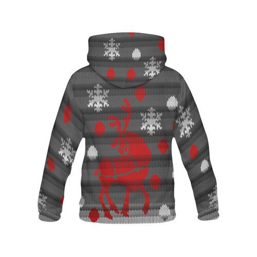 Christmas Sweaters Classic Holiday Reindeer Hoodies All Over Print Hoodie for Men (USA Size) (Model H13)