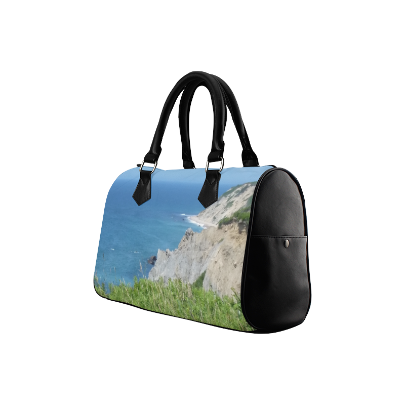 Block Island Bluffs - Block Island, Rhode Island Boston Handbag (Model 1621)