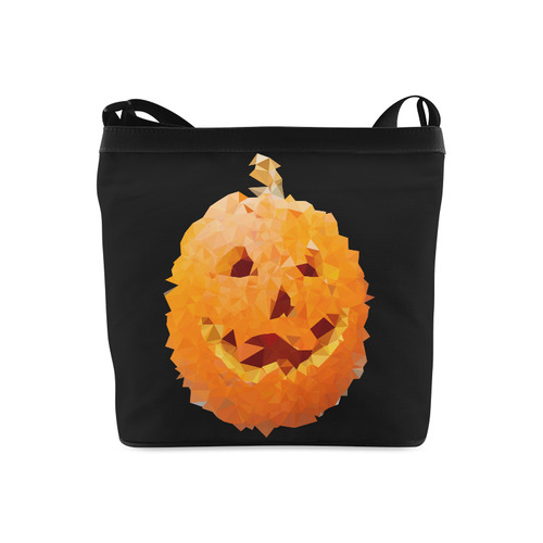 Halloween Pumpkin Low Poly Geometric Crossbody Bags (Model 1613)