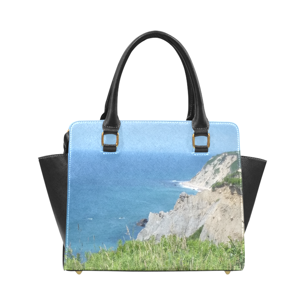 Block Island Bluffs - Block Island, Rhode Island Rivet Shoulder Handbag (Model 1645)