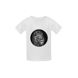lion profile kids shirt Kid's  Classic T-shirt (Model T22)