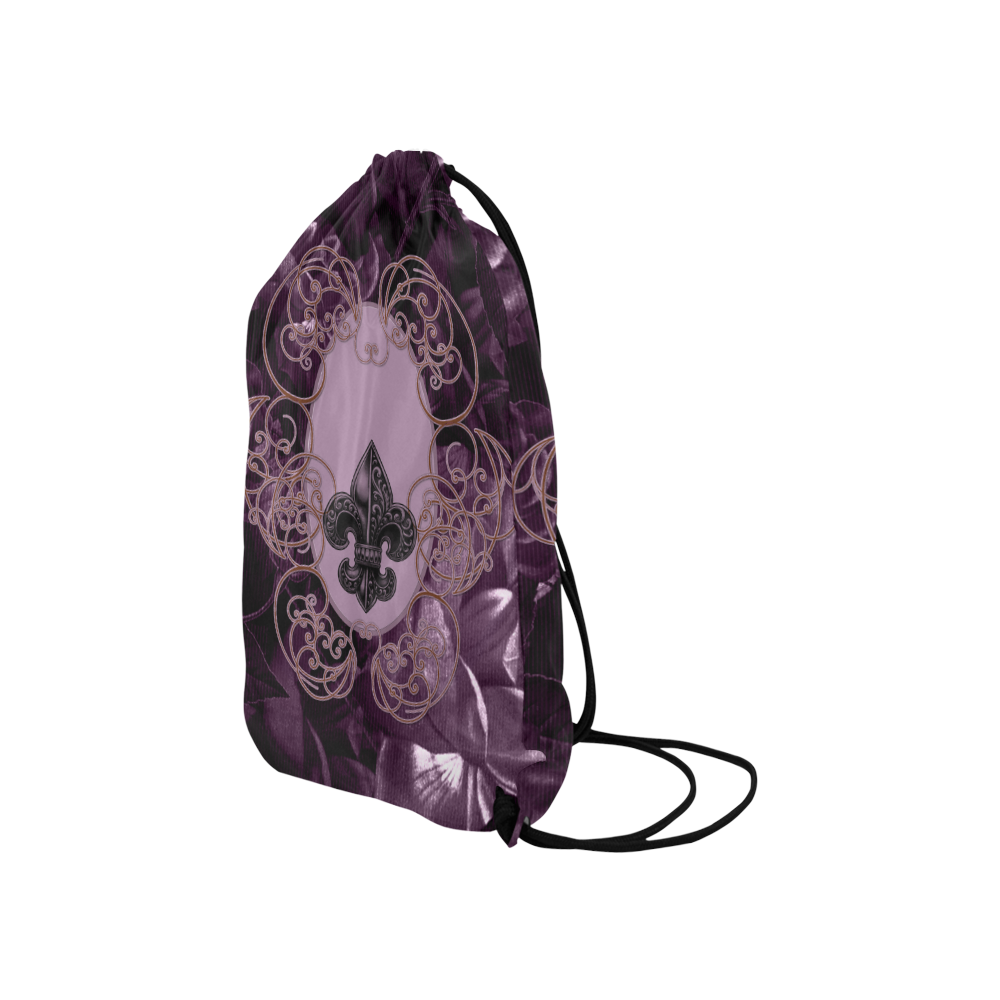 Flowers in soft violet colors Small Drawstring Bag Model 1604 (Twin Sides) 11"(W) * 17.7"(H)