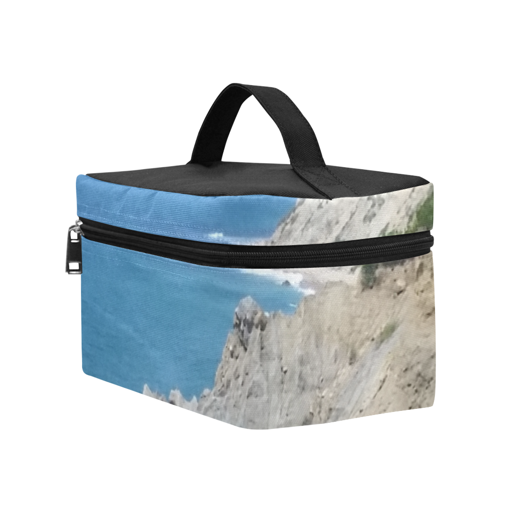 Block Island Bluffs - Block Island, Rhode Island Cosmetic Bag/Large (Model 1658)