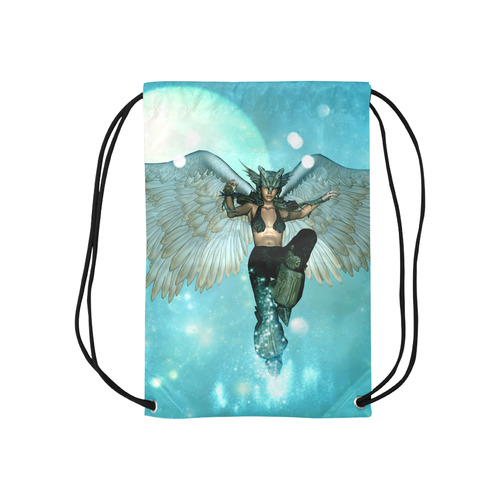 Wonderful angel in the sky Small Drawstring Bag Model 1604 (Twin Sides) 11"(W) * 17.7"(H)