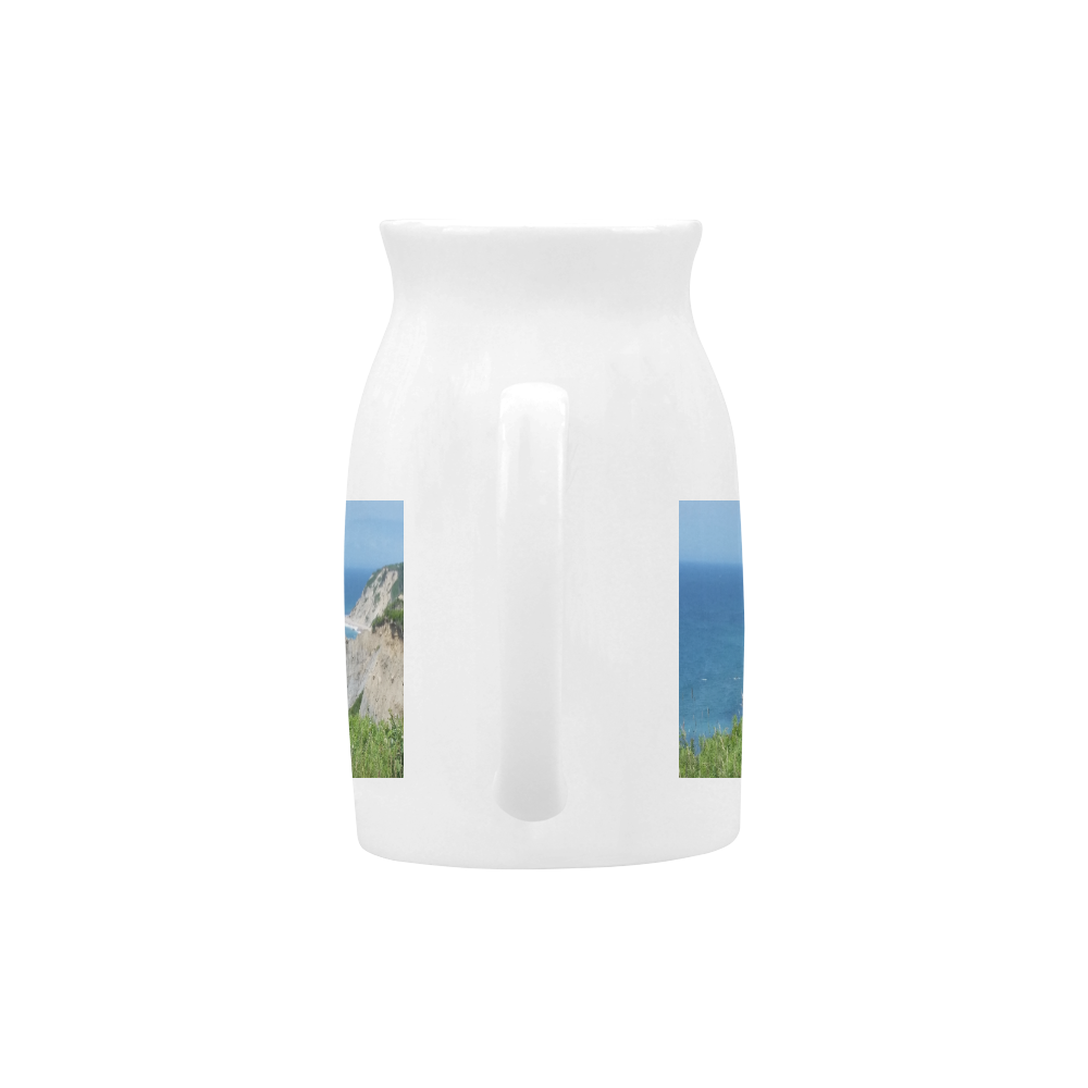 Block Island Bluffs - Block Island, Rhode Island Milk Cup (Large) 450ml