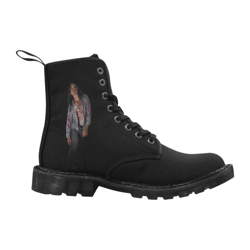 Zombie Apocalypse Martin Boots for Men (Black) (Model 1203H)