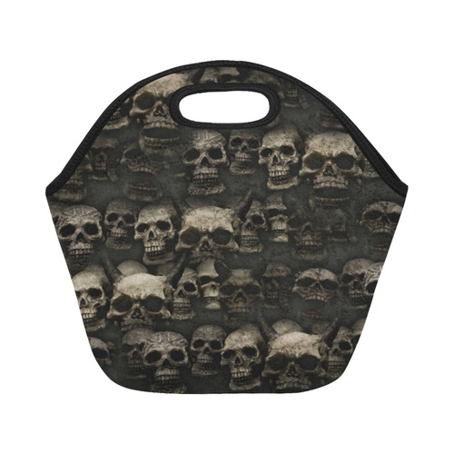 Crypt of the devilish dead skull Neoprene Lunch Bag/Small (Model 1669)