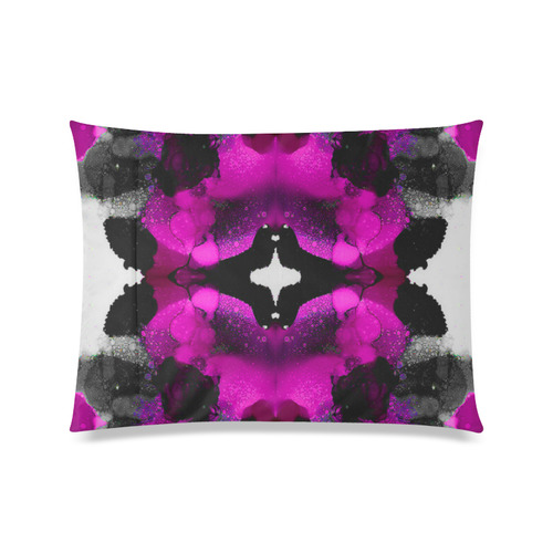 "Pink Moon" Custom Zippered Pillow Case 20"x26"(Twin Sides)