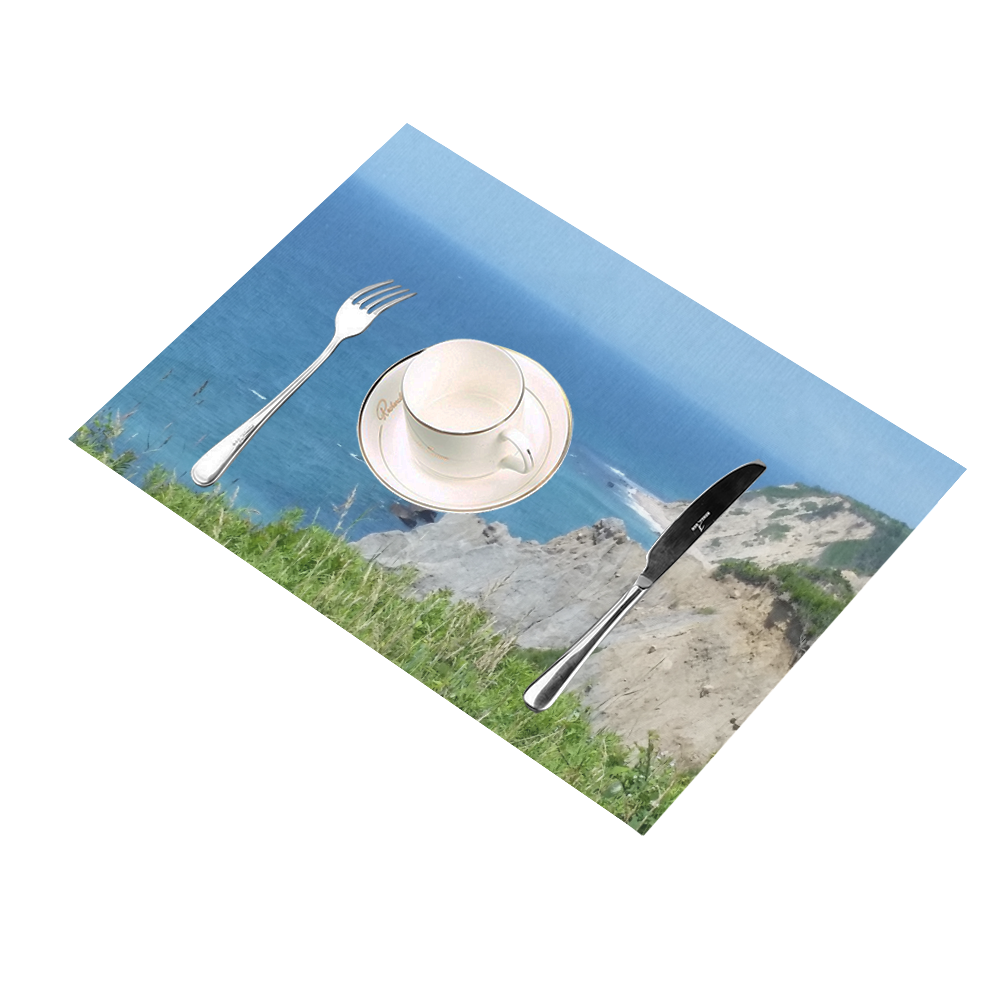 Block Island Bluffs - Block Island, Rhode Island Placemat 14’’ x 19’’ (Set of 6)